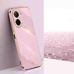 For Redmi A5 4G 171.7mm / Poco C71 XINLI Straight Edge 6D Electroplate TPU Phone Case(Cherry Purple)