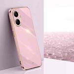 For Redmi Turbo 4 Pro XINLI Straight Edge 6D Electroplate TPU Phone Case(Cherry Purple)