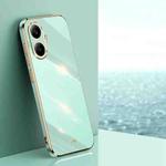 For Redmi Turbo 4 Pro XINLI Straight Edge 6D Electroplate TPU Phone Case(Mint Green)