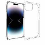 For iPhone 15 Shockproof Non-slip Thickening TPU Phone Case(Transparent)