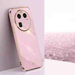 For OPPO Find X6 XINLI Straight Edge 6D Electroplate TPU Phone Case(Cherry Purple)