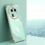 For OPPO Find X6 Pro XINLI Straight Edge 6D Electroplate TPU Phone Case(Mint Green)