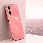 For OPPO A2X XINLI Straight Edge 6D Electroplate TPU Phone Case(Hawthorn Red)