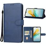 For ZTE Blade A53+ Leather Phone Case(Blue)