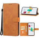 For ZTE Anshin Family/JP Version/A303ZT Leather Phone Case(Brown)