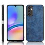 For Samsung Galaxy A05s 4G Cow Pattern Sewing Back Cover Phone Case(Blue)