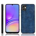 For Samsung Galaxy A05 4G Cow Pattern Sewing Back Cover Phone Case(Blue)