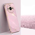 For Realme 11 Pro+ 5G XINLI Straight Edge 6D Electroplate TPU Phone Case(Cherry Purple)