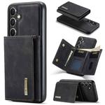 For Samsung Galaxy S24 5G DG.MING M1 Series 3-Fold Multi Card Wallet + Magnetic Phone Case(Black)