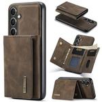 For Samsung Galaxy S24+ 5G DG.MING M1 Series 3-Fold Multi Card Wallet + Magnetic Phone Case(Coffee)