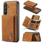 For Samsung Galaxy A15 5G / A15 4G DG.MING M1 Series 3-Fold Multi Card Wallet + Magnetic Phone Case(Brown)