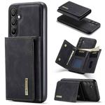 For Samsung Galaxy A15 5G / A15 4G DG.MING M1 Series 3-Fold Multi Card Wallet + Magnetic Phone Case(Black)