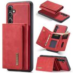 For Samsung Galaxy A35 5G DG.MING M1 Series 3-Fold Multi Card Wallet + Magnetic Phone Case(Red)