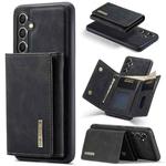 For Samsung Galaxy A35 5G DG.MING M1 Series 3-Fold Multi Card Wallet + Magnetic Phone Case(Black)
