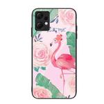For Xiaomi Redmi Note 12 4G Global Colorful Painted Glass Phone Case(Flamingo)