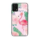 For Xiaomi Redmi Note 12 Turbo Colorful Painted Glass Phone Case(Flamingo)