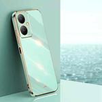 For vivo Y35M+ XINLI Straight Edge 6D Electroplate TPU Phone Case(Mint Green)