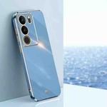 For vivo S17 XINLI Straight Edge 6D Electroplate TPU Phone Case(Celestial Blue)