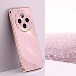 For vivo Y300 Pro XINLI Straight Edge 6D Electroplate TPU Phone Case(Cherry Purple)