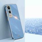 For vivo V50 Lite XINLI Straight Edge 6D Electroplate TPU Phone Case(Celestial Blue)