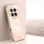 For vivo X200 Ultra XINLI Straight Edge 6D Electroplate TPU Phone Case(Pink)