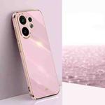 For vivo S30 5G XINLI Straight Edge 6D Electroplate TPU Phone Case(Cherry Purple)
