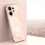 For vivo S30 Pro mini 5G XINLI Straight Edge 6D Electroplate TPU Phone Case(Pink)