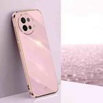 For vivo S18e XINLI Straight Edge 6D Electroplate TPU Phone Case(Cherry Purple)