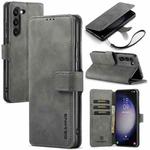 For Samsung Galaxy S23+ 5G DG.MING Retro Oil Edge Flip Leather Phone Case(Grey)