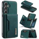 For Samsung Galaxy S24 5G DG.MING M2 Series 3-Fold Multi Card Bag + Magnetic Phone Case(Green)