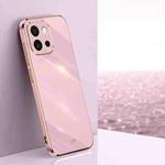 For OnePlus 13T XINLI Straight Edge 6D Electroplate TPU Phone Case(Cherry Purple)