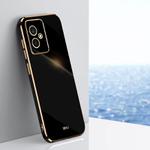 For Honor 100 XINLI Straight Edge 6D Electroplate TPU Phone Case(Black)