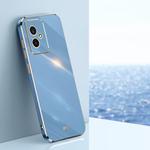 For Honor 100 XINLI Straight Edge 6D Electroplate TPU Phone Case(Celestial Blue)