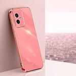 For Honor 100 XINLI Straight Edge 6D Electroplate TPU Phone Case(Hawthorn Red)