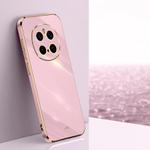 For Honor Magic7 Pro XINLI Straight Edge 6D Electroplate TPU Phone Case(Cherry Purple)