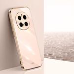 For Honor Magic7 Pro XINLI Straight Edge 6D Electroplate TPU Phone Case(Pink)