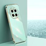 For Honor Magic7 Pro XINLI Straight Edge 6D Electroplate TPU Phone Case(Mint Green)