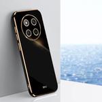 For Honor X60 Pro XINLI Straight Edge 6D Electroplate TPU Phone Case(Black)