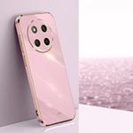 For Honor X60 Pro XINLI Straight Edge 6D Electroplate TPU Phone Case(Cherry Purple)