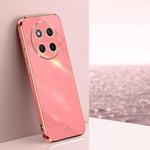 For Honor X60 Pro XINLI Straight Edge 6D Electroplate TPU Phone Case(Hawthorn Red)