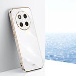 For Honor X60 Pro XINLI Straight Edge 6D Electroplate TPU Phone Case(White)
