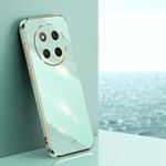 For Honor X60 Pro XINLI Straight Edge 6D Electroplate TPU Phone Case(Mint Green)