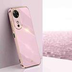 For Honor Play 60 XINLI Straight Edge 6D Electroplate TPU Phone Case(Cherry Purple)