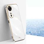 For Honor Play 60 XINLI Straight Edge 6D Electroplate TPU Phone Case(White)