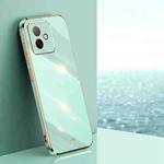 For Honor X60 GT XINLI Straight Edge 6D Electroplate TPU Phone Case(Mint Green)