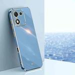 For Honor X70i XINLI Straight Edge 6D Electroplate TPU Phone Case(Celestial Blue)