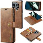 For OnePlus 11 DG.MING Crazy Horse Texture Detachable Magnetic Leather Case(Brown)