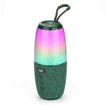 T&G TG644 5W High Power RGB Light Portable Bluetooth Speaker(Dark Green)