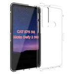 For Cat S75 / Motorola Defy 2 5G Waterproof Texture TPU Phone Case(Transparent)