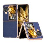 For OPPO Find N3 Flip Genuine Minol Nano Plating Phone Case(Royal Blue)